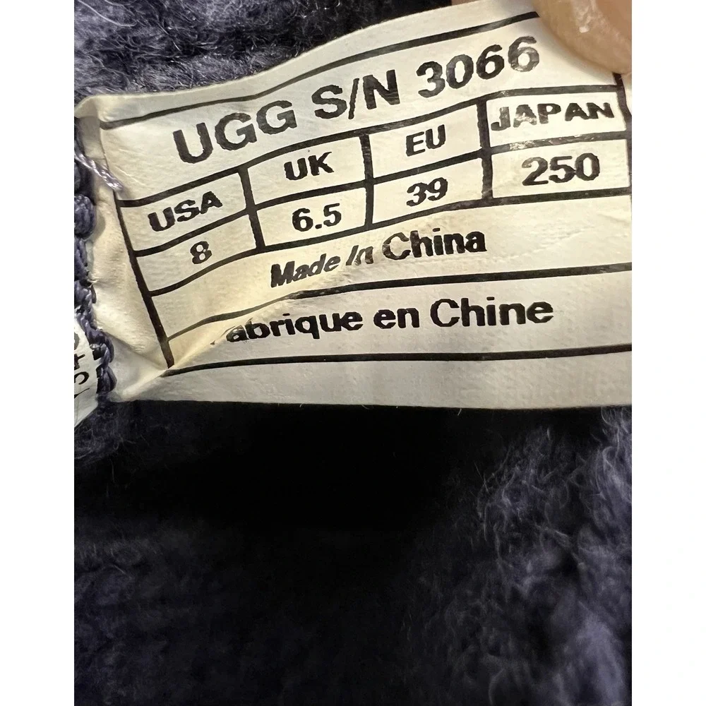 UGG Boots Womens Sz 8 Australia ‎ Knit Fold Over Purple Sweater